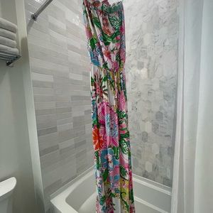 Lily Pulitzer Neon Maxi Bandeau Dress